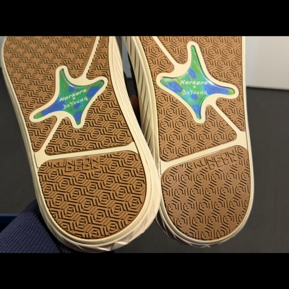 Korkers Fish Flip Dorado Sandals Flip Flops Blue/Green/Yellow Mens 12